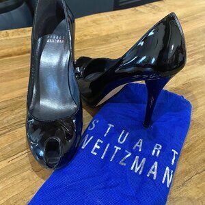 Stuart Weitzman black patent heels
